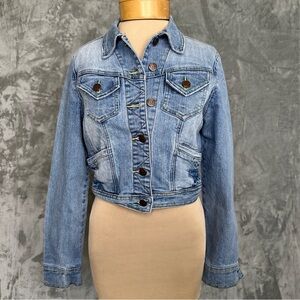 Wet Seal Y2K  Blue Jean Cropped Jacket Sz M  Vintage